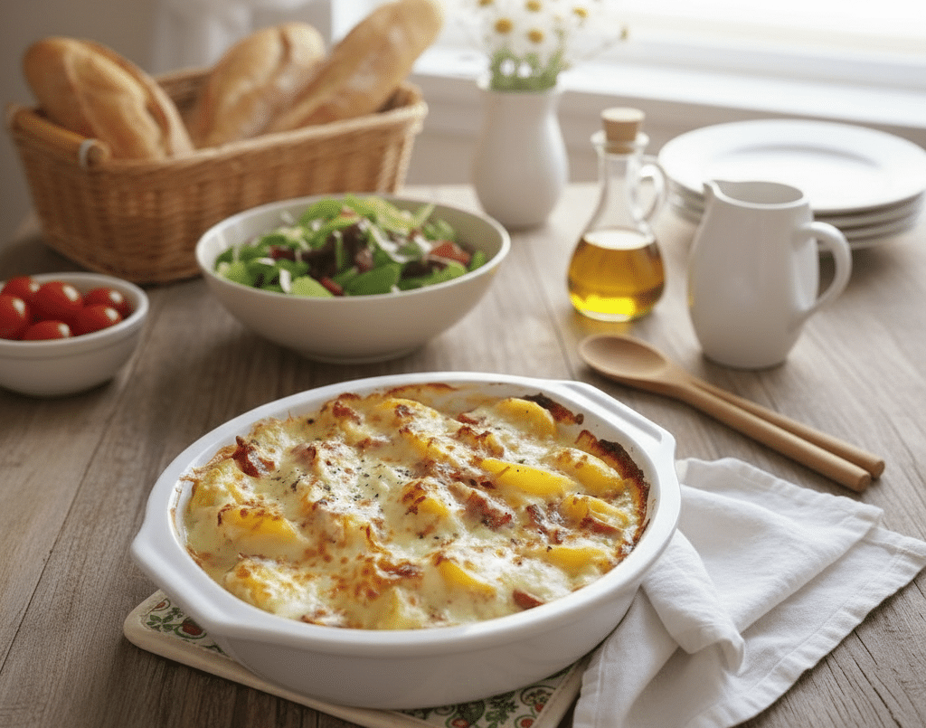 Gratin de Pommes de Terre au Camembert et Lardons : Le Sommet du Réconfort