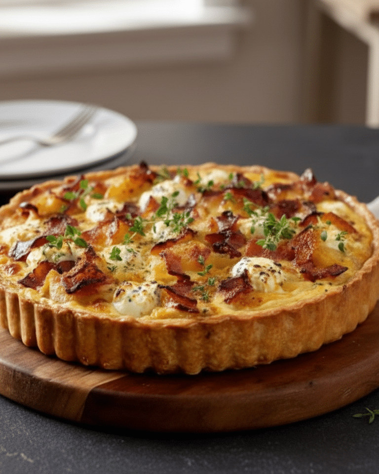 Tarte Pomme de Terre, Camembert et Lardons : Le Sommet de la Gourmandise