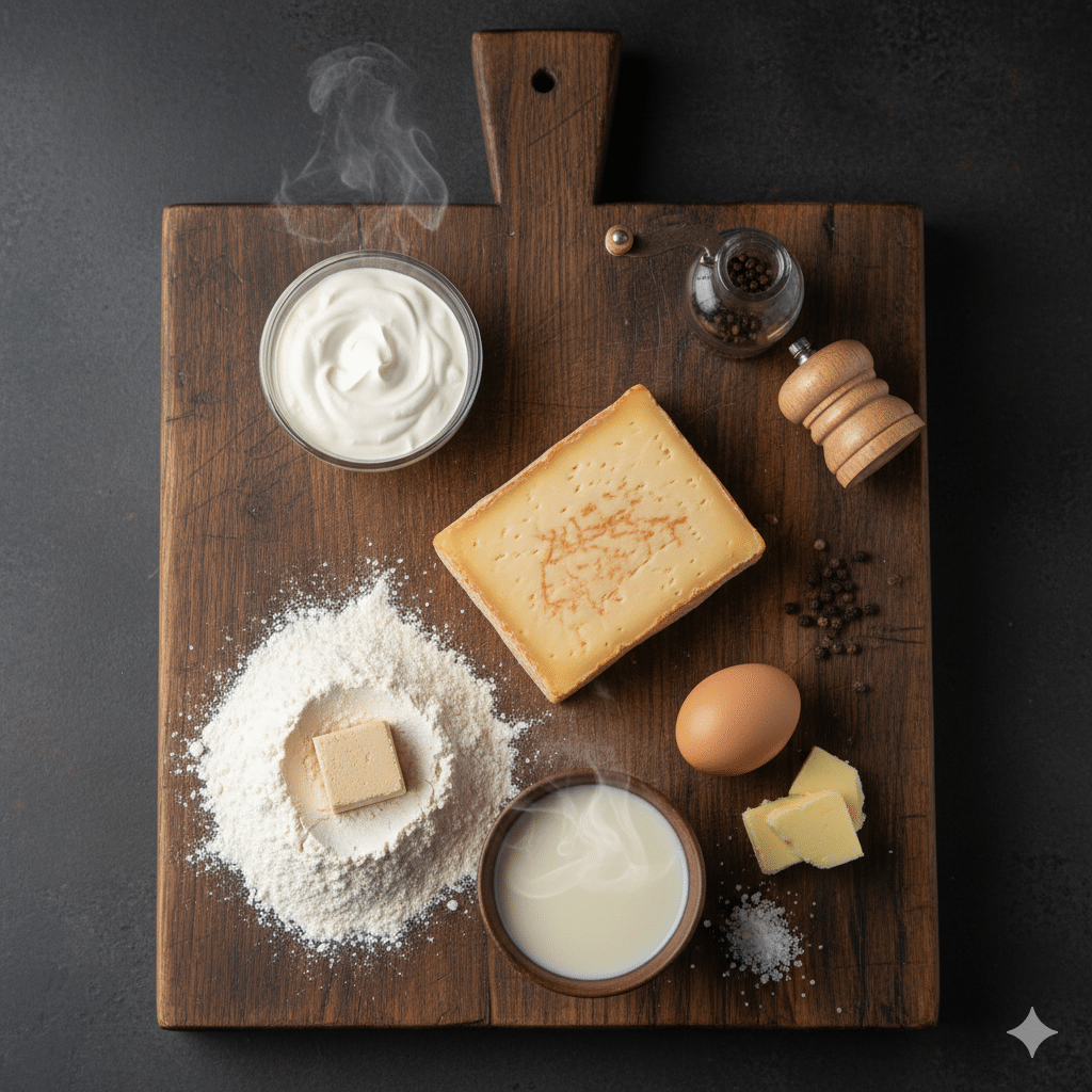 La Liste des Ingrédients : Tarte au Maroilles Ch’ti Traditionnelle : Le Secret du Pâté Levé