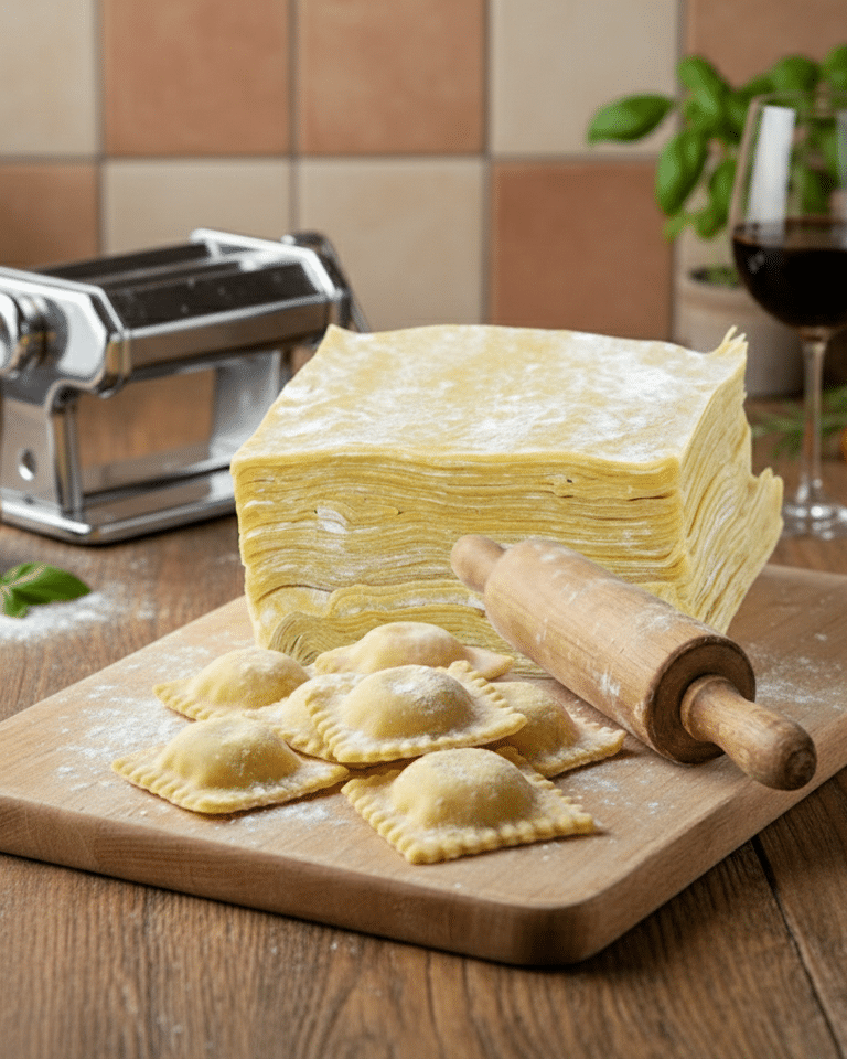 la Pâte à Raviolis Facile
