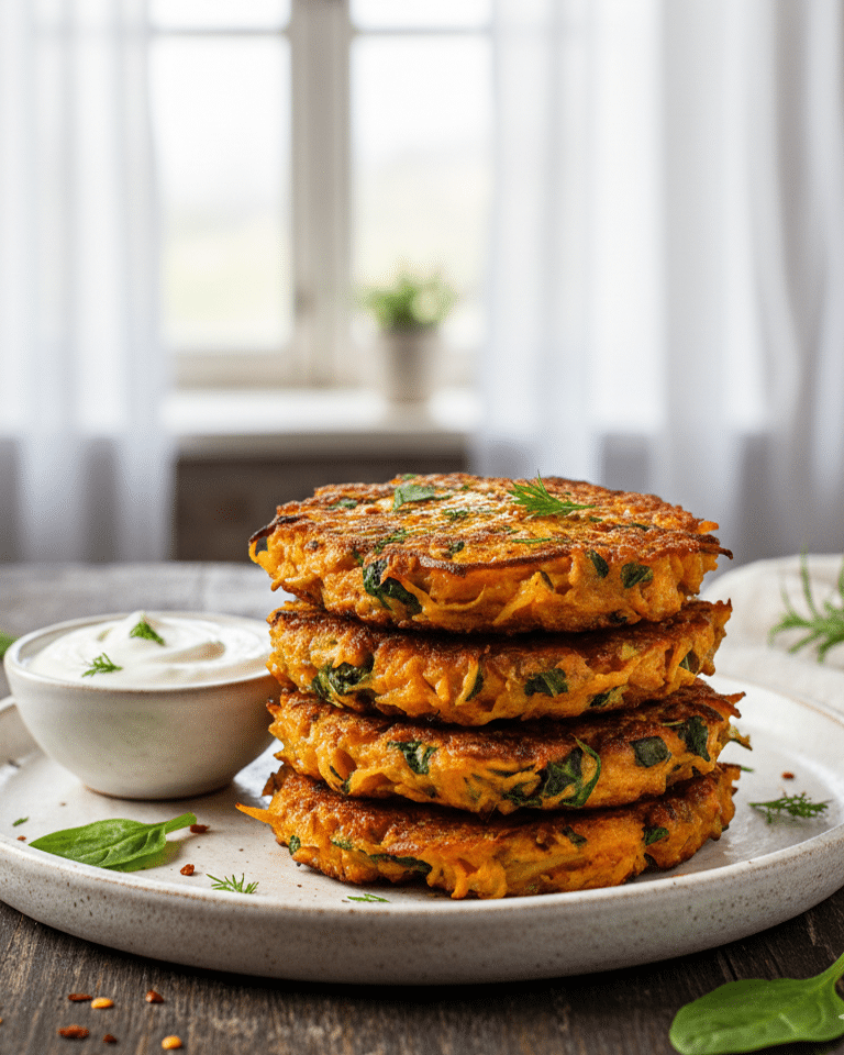Galettes Patate Douce et Épinards