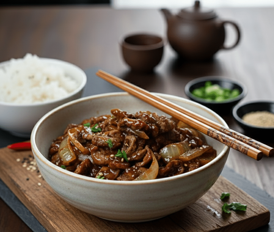 Bœuf Sauté aux Oignons