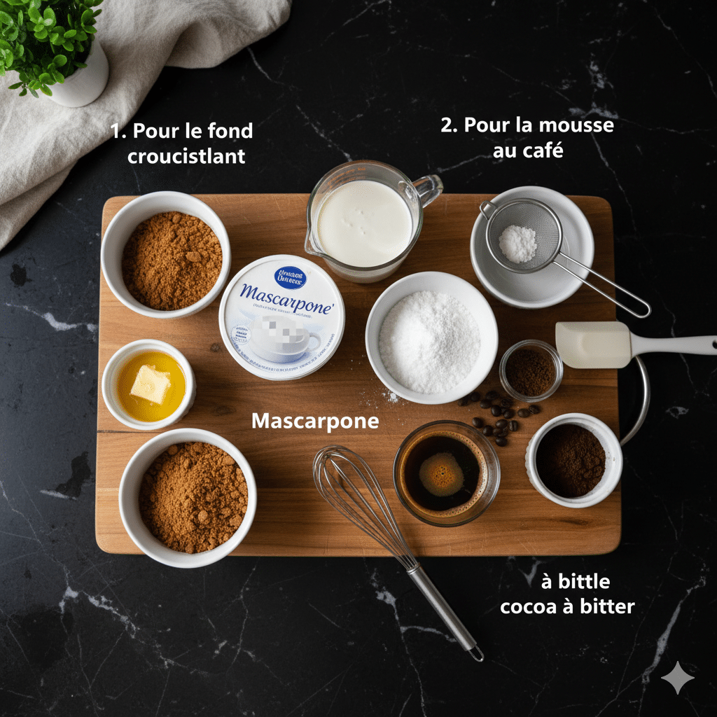 Tarte Moka Sans Cuisson : Le Paradis des Coffee Lovers en 30 Minutes Recette Ingrédients