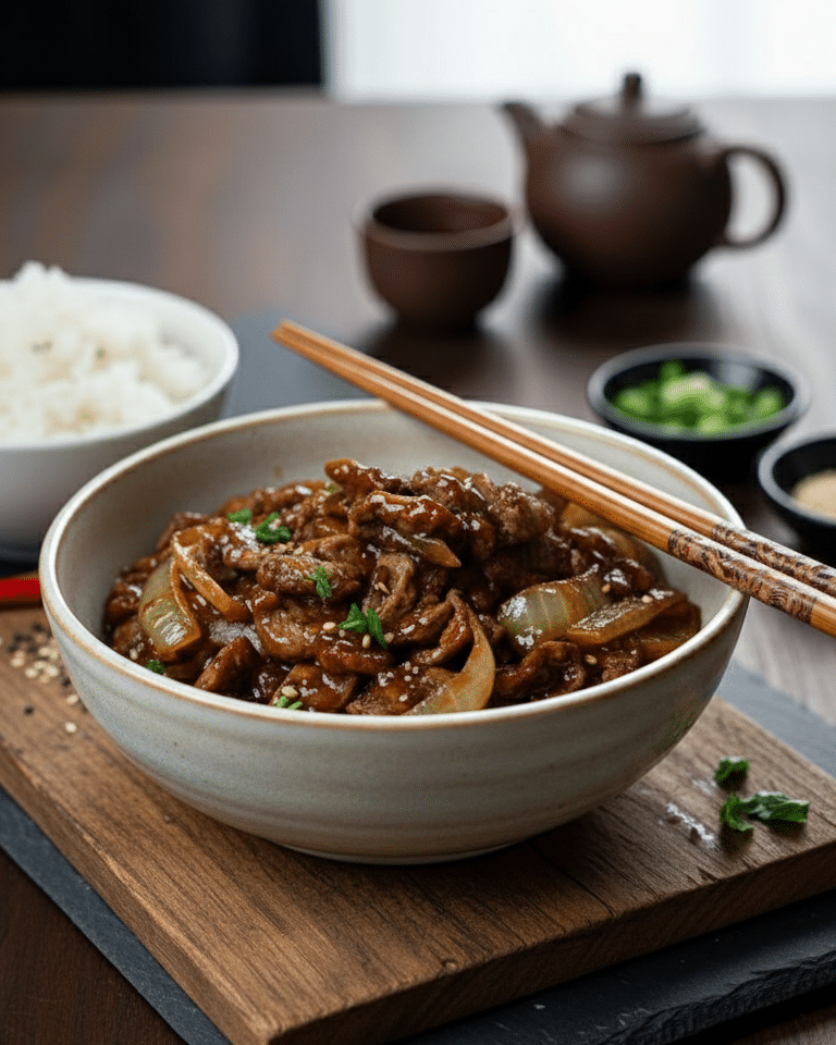 Bœuf Sauté aux Oignons : Le Secret d’une Viande Tendre et Caramélisée