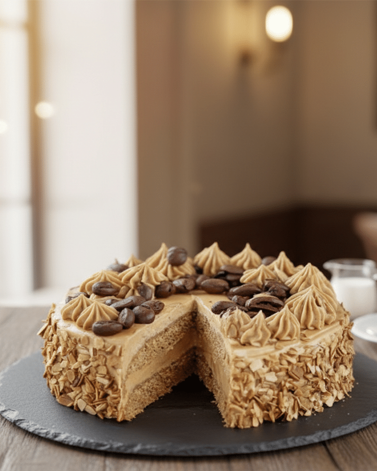 Gâteau Moka aux Amandes et Café