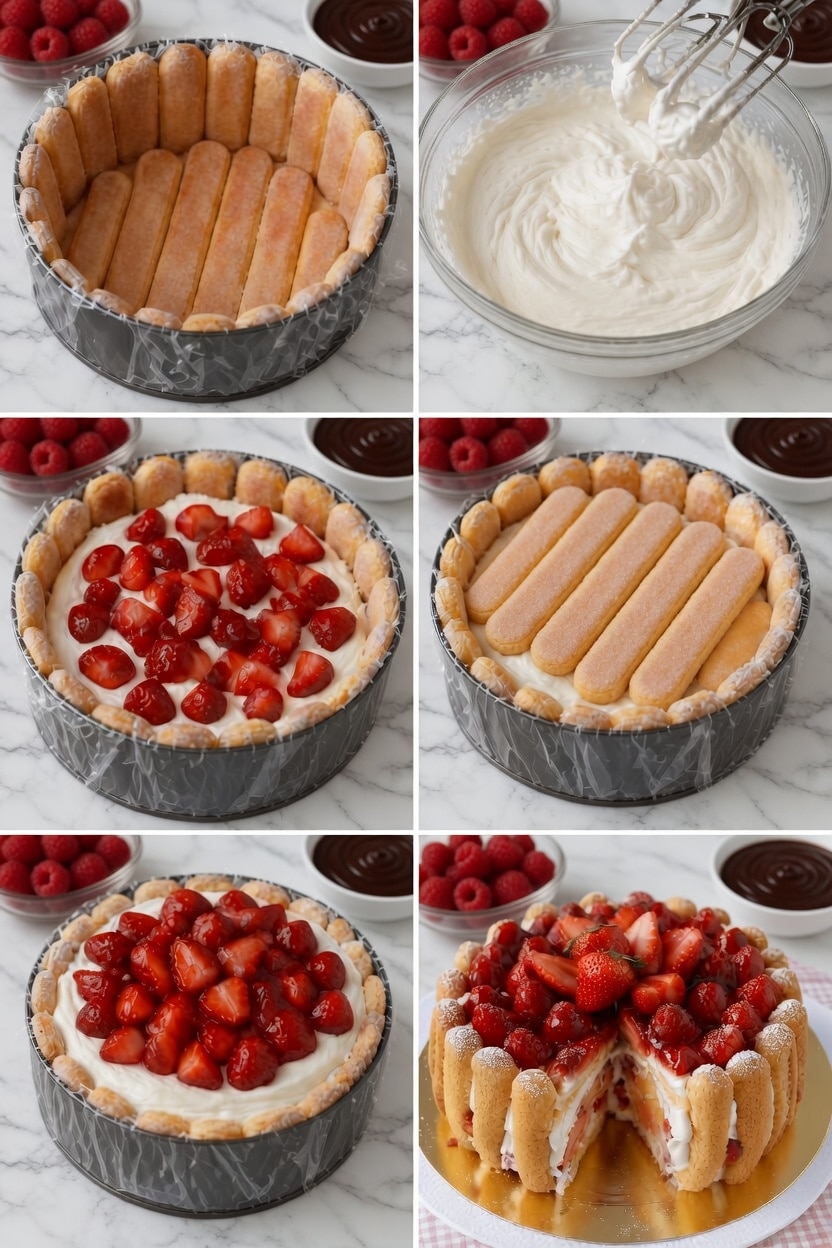 Charlotte aux Fraises Ultra-Gourmande Charlotte aux Fraises Ultra-Gourmande
