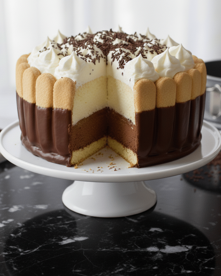 la Charlotte Gourmande Chocolat-Vanille