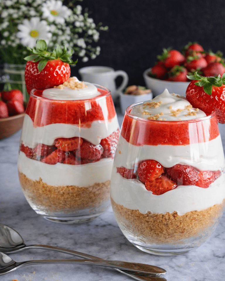 Tiramisu fraise et spéculoos en verrines: Le Printemps dans une Cuillère Facile