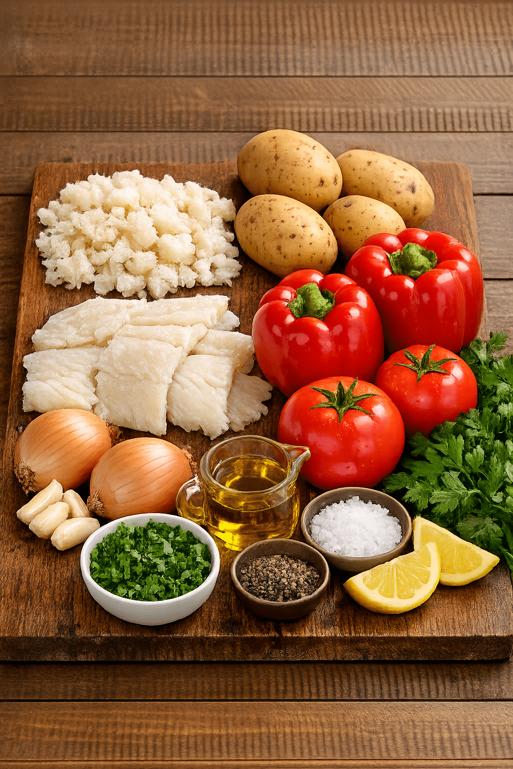 La Liste des Ingrédients : Bacalhau à la Portugaise : Le Trésor Culinaire de l'Atlantique