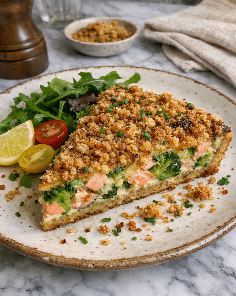 Quiche Minceur Brocoli Saumon