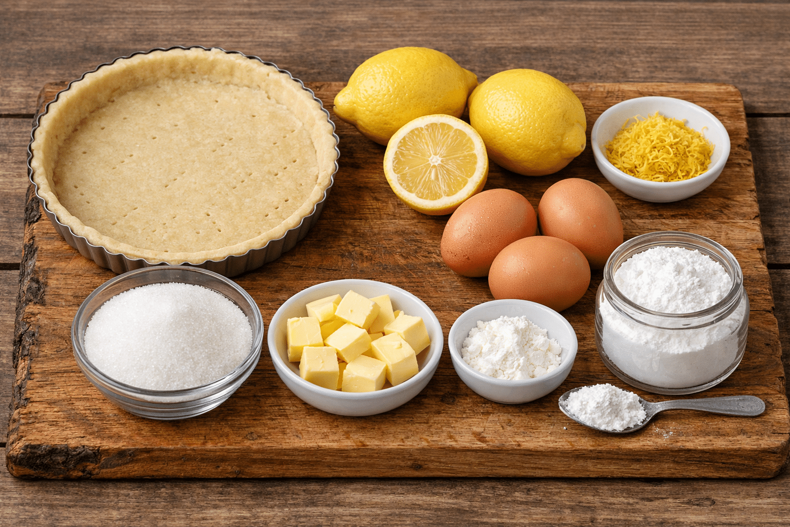 La Liste des Ingrédients : Petites Tartes Magiques au Citron