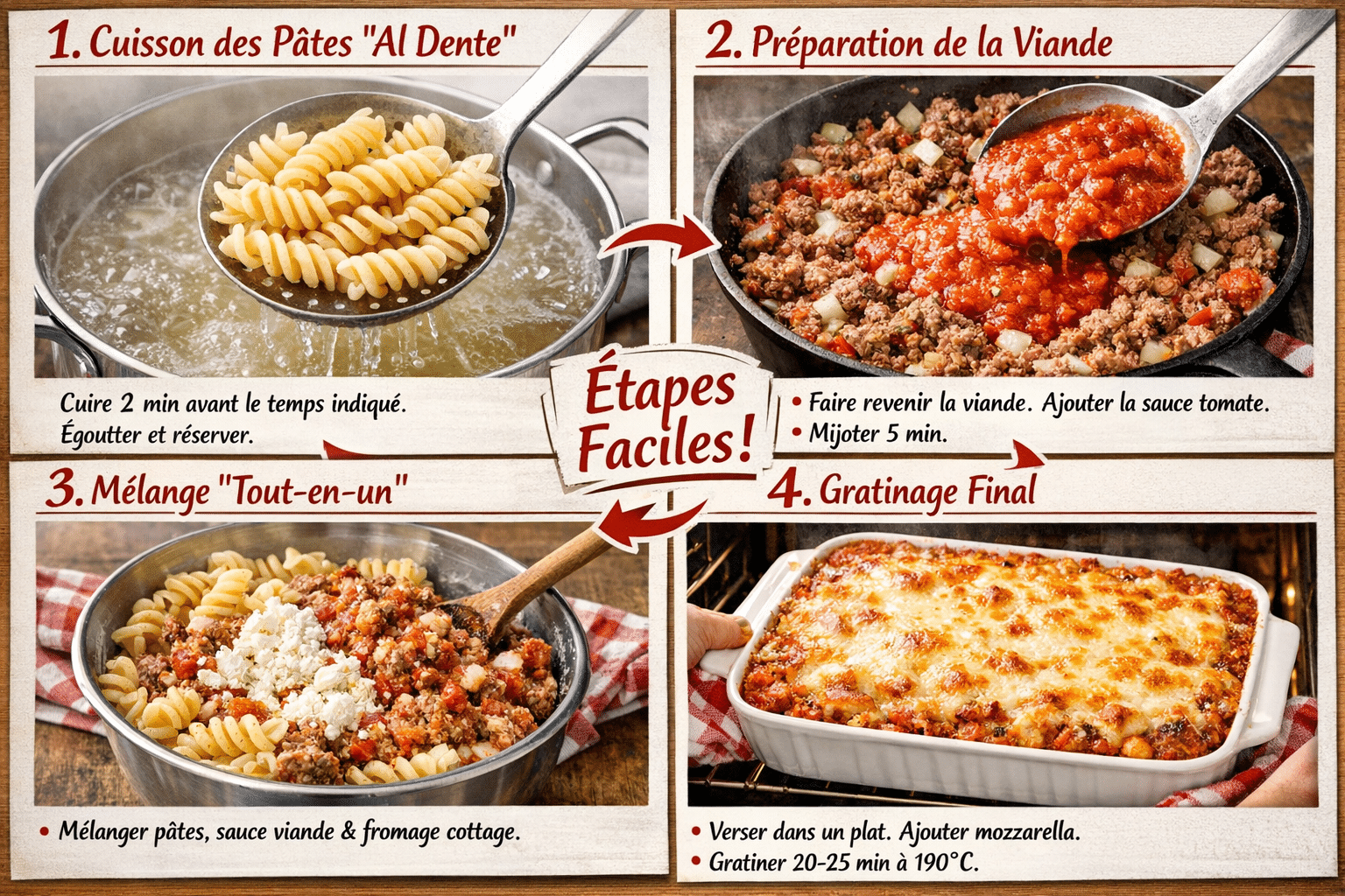 Étape par Étape: La Lasagne Facile au Bœuf