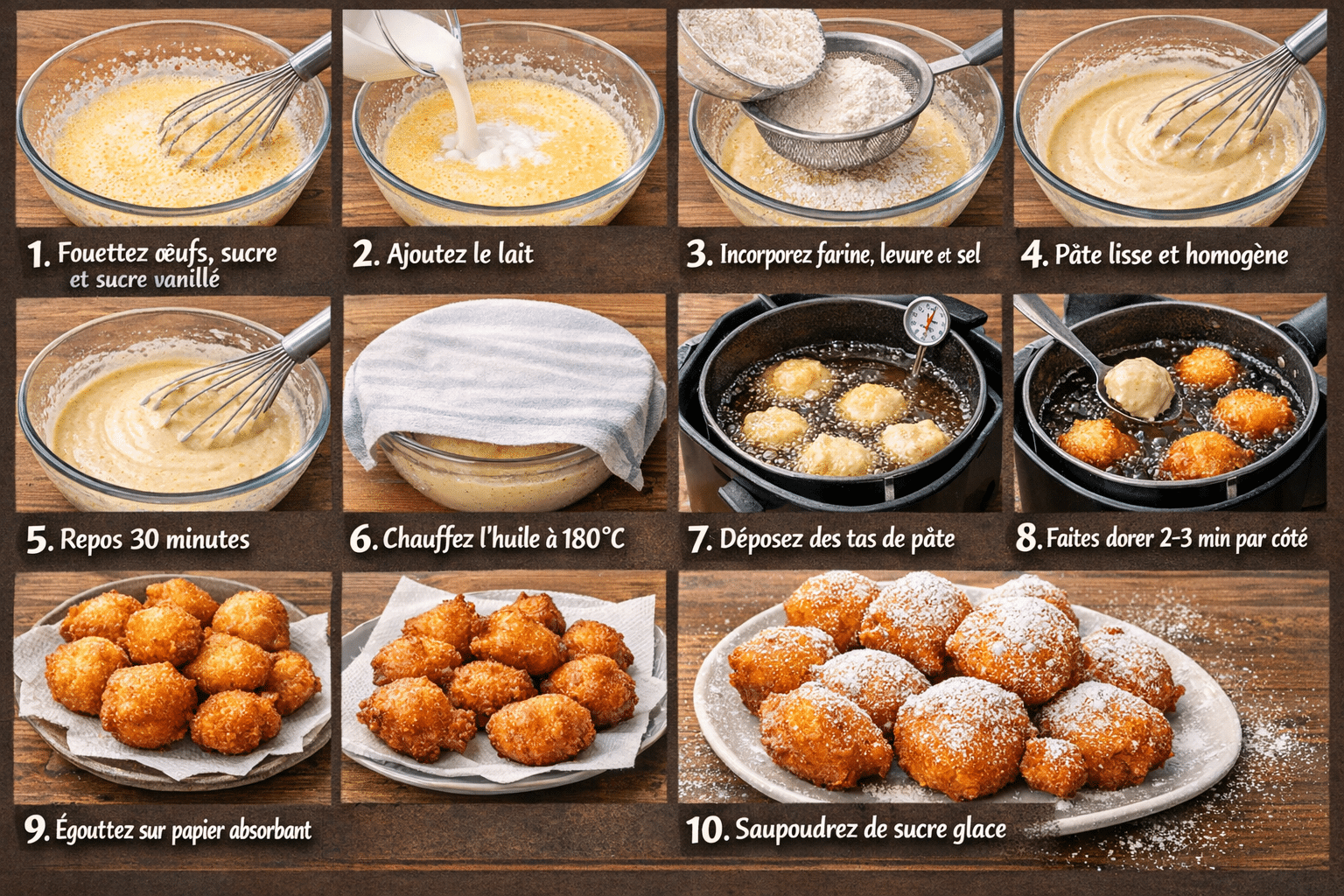 Étape par Étape: Pâte à beignets : Le Plaisir Croustillant en quelques minutes