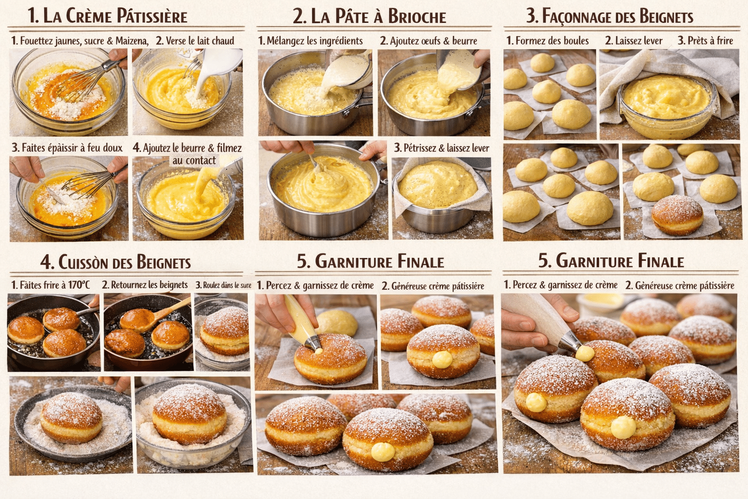 Étape par Étape: boules de Berlin, beignets extra moelleux