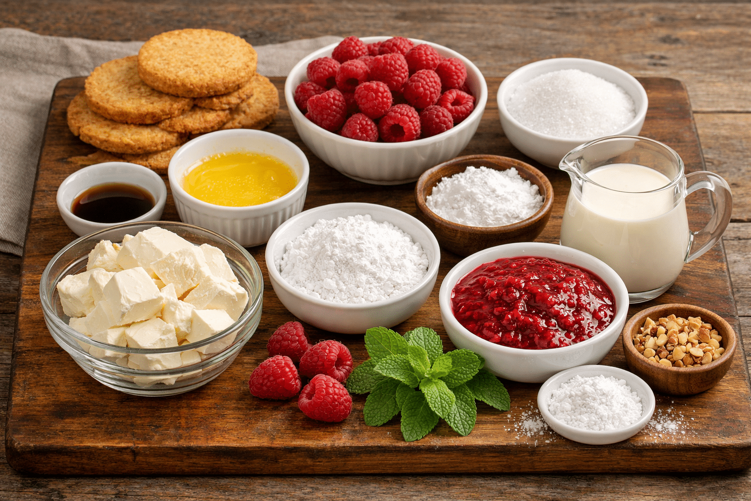 La Liste des Ingrédients : Recette Mousse à la Framboise