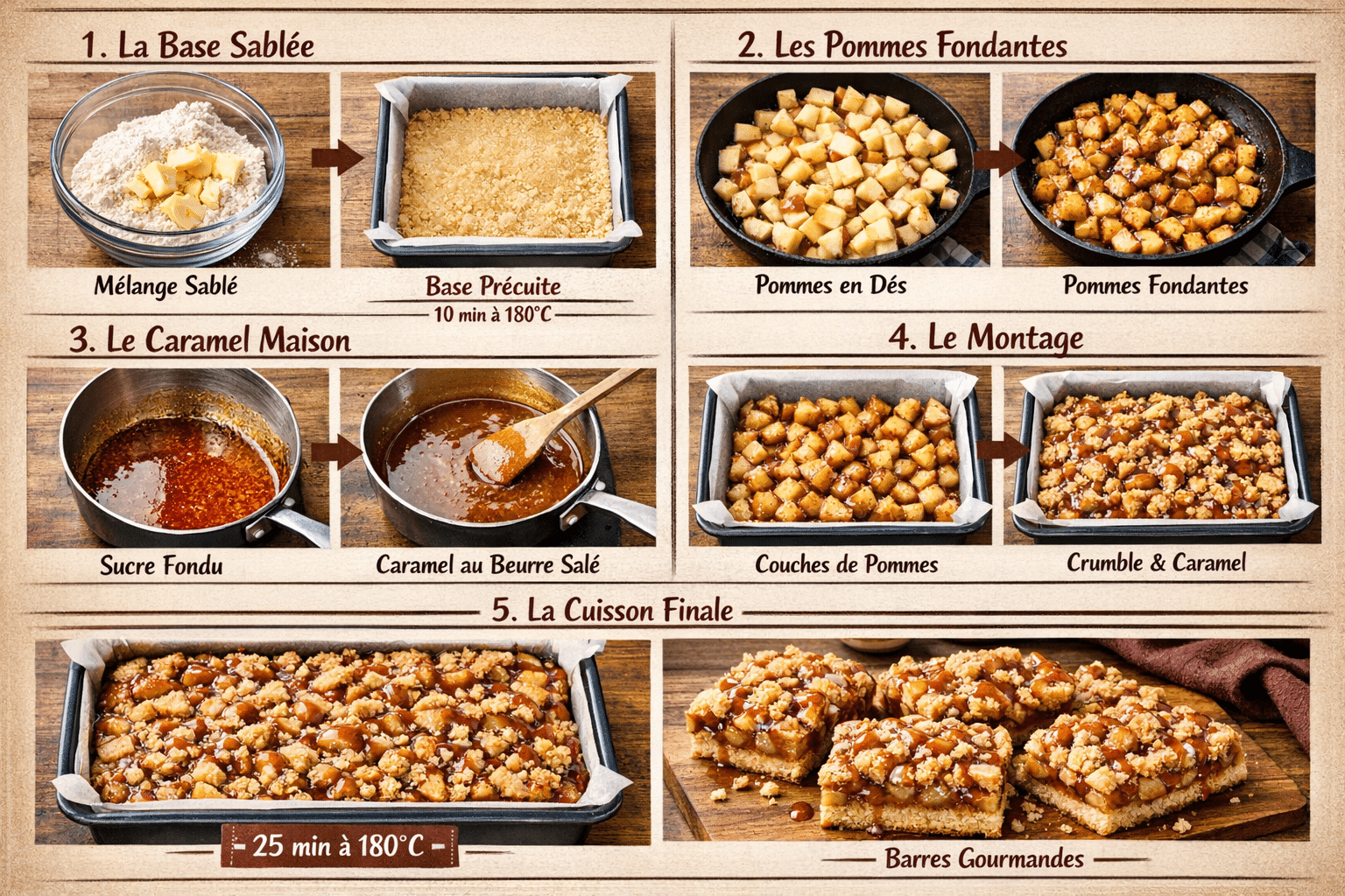 Photo des ingrédients sur une planche: