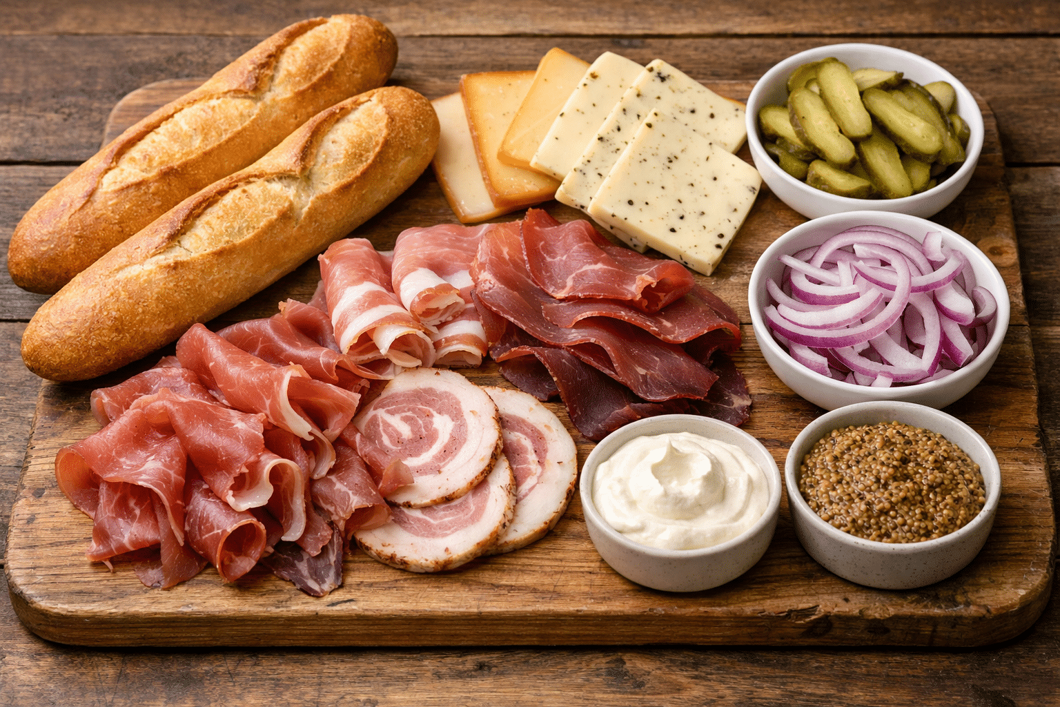 La Liste des Ingrédients : Baguettes Raclette