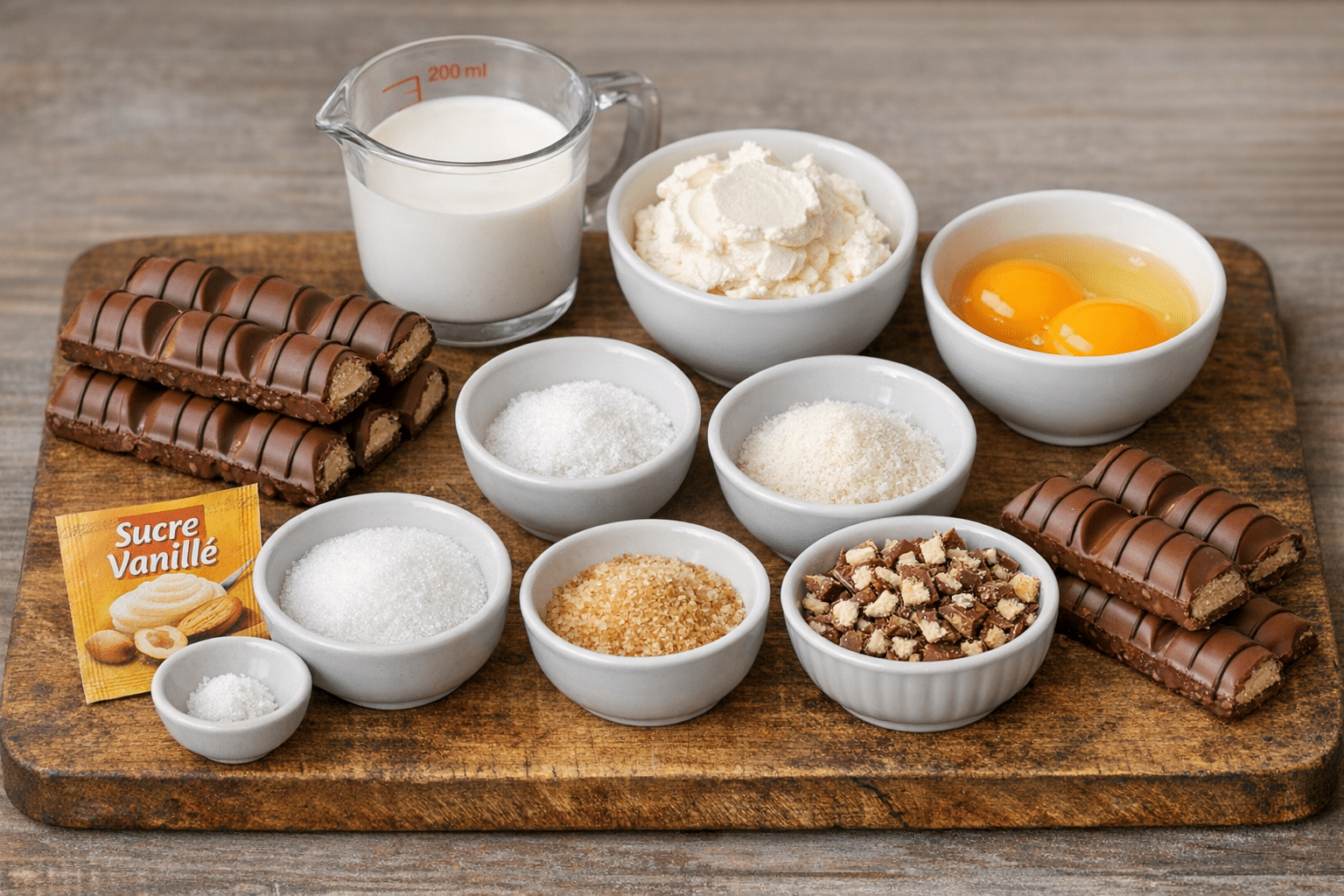 La Liste des Ingrédients : Recette Mousse au Kinder Bueno La Liste des Ingrédients : Recette Mousse au Kinder Bueno