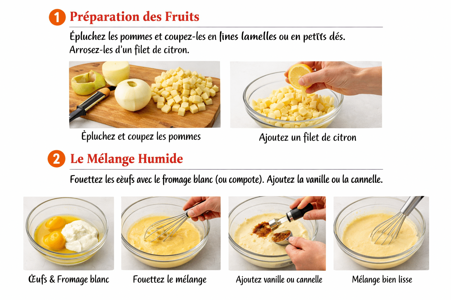 préparer la Recette Gâteau Léger aux Pommes Sans Sucre, Sans Beurre : Aperçu rapide