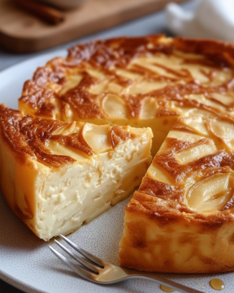 Flan léger pommes et yaourt maison