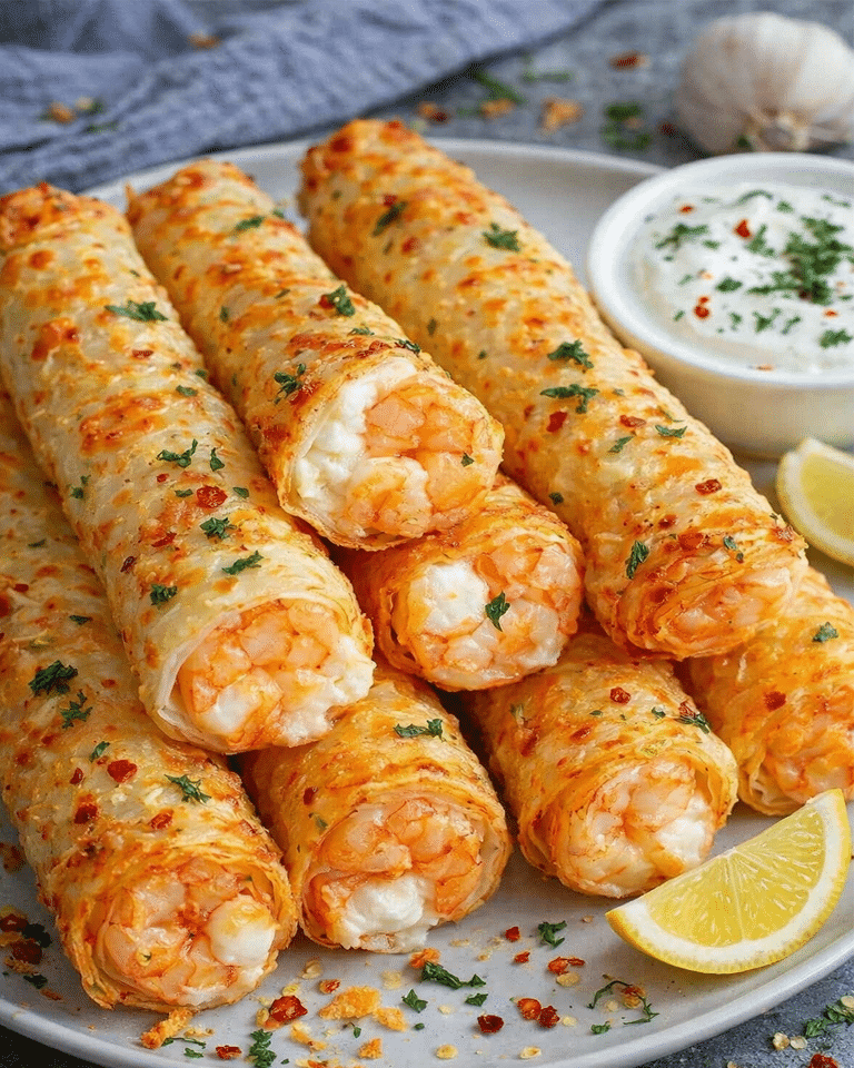 Recette Cigares Croustillants aux Crevettes et à l’Ail : Le Secret d’un Apéro Chic et Gourmand