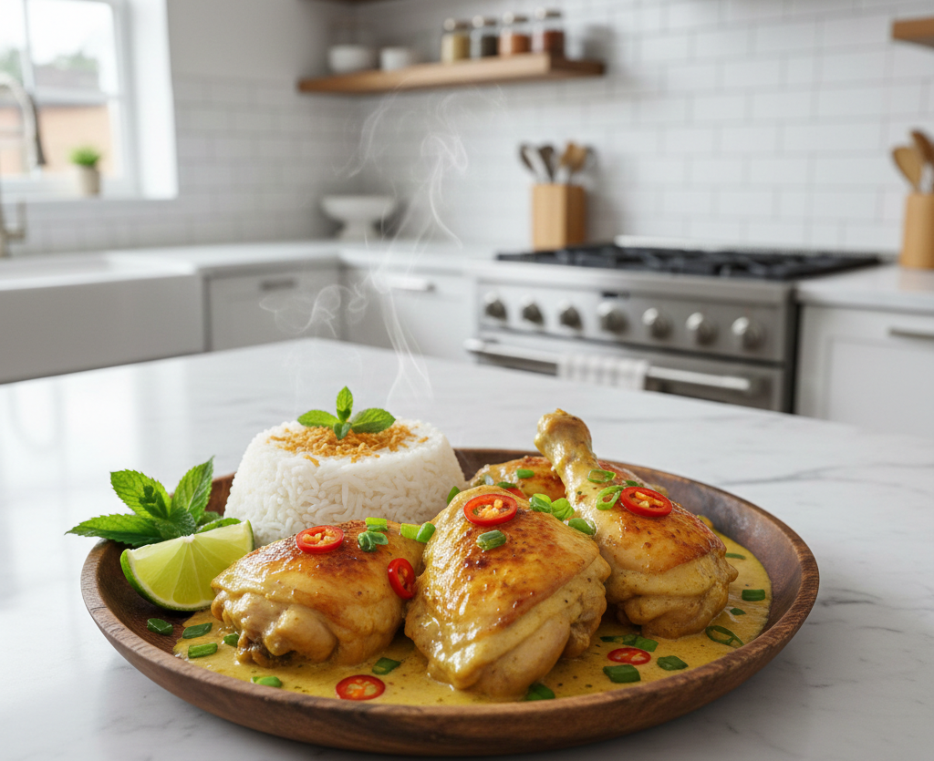 Poulet au lait de coco réunionnais