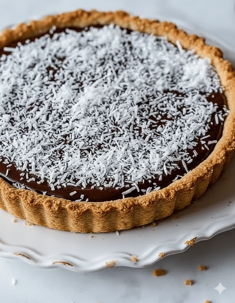 Recette Tarte Coco façon Bounty : Le Duo Chocolat-Noix Recette Tarte Coco façon Bounty : Le Duo Chocolat-Noix