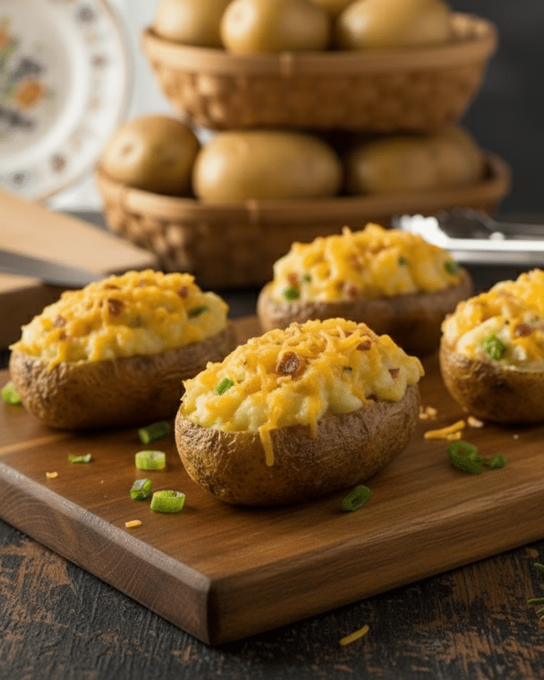 Pommes de terre farcies bœuf et cheddar
