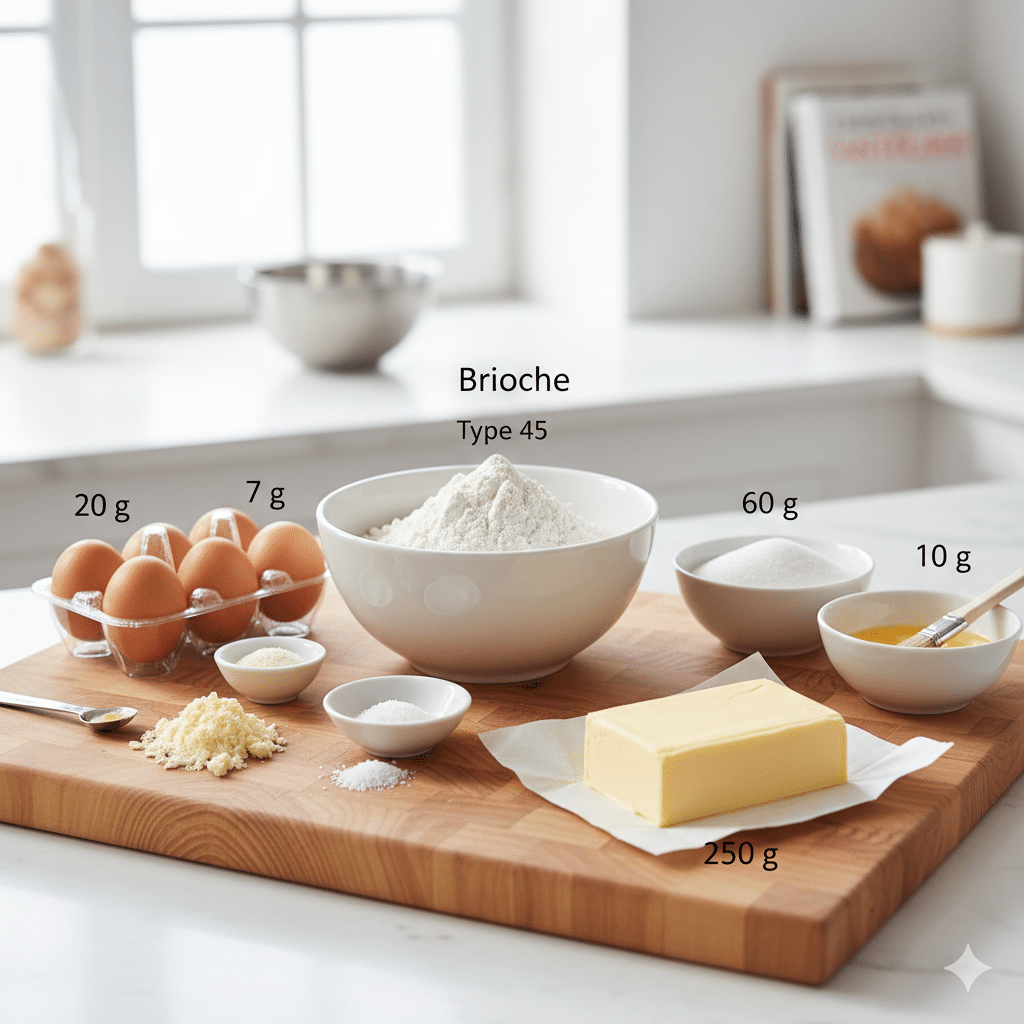 La Liste des Ingrédients : Brioche Maison Pur Beurre La Liste des Ingrédients : Brioche Maison Pur Beurre