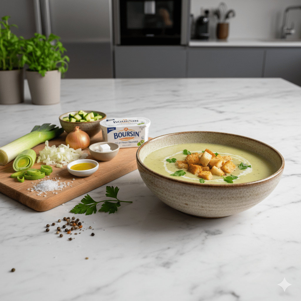 Soupe de Poireaux au Boursin