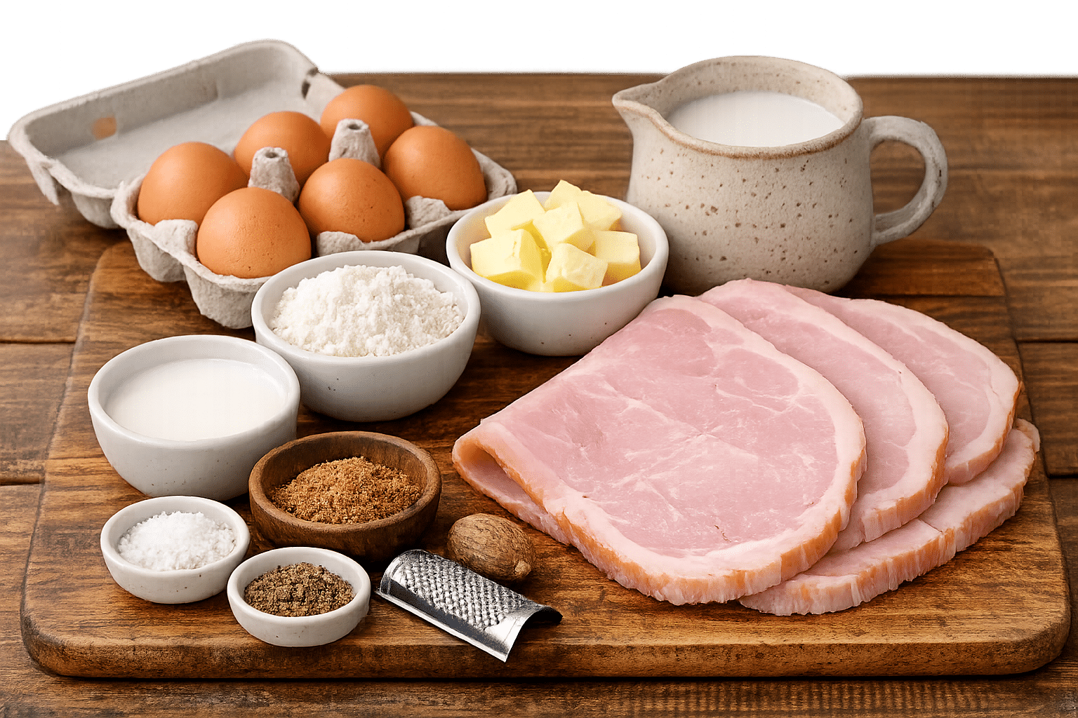 La Liste des Ingrédients : Gratin d’œufs durs au jambon La Liste des Ingrédients : Gratin d’œufs durs au jambon