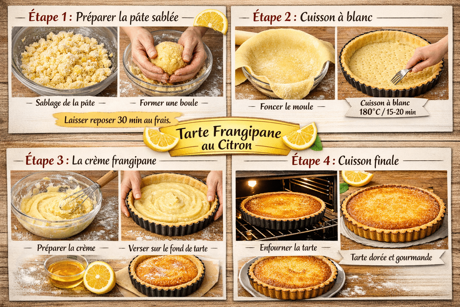 Étape par Étape: Tarte Frangipane au Citron : L’Équilibre Parfait entre Douceur et Acidité