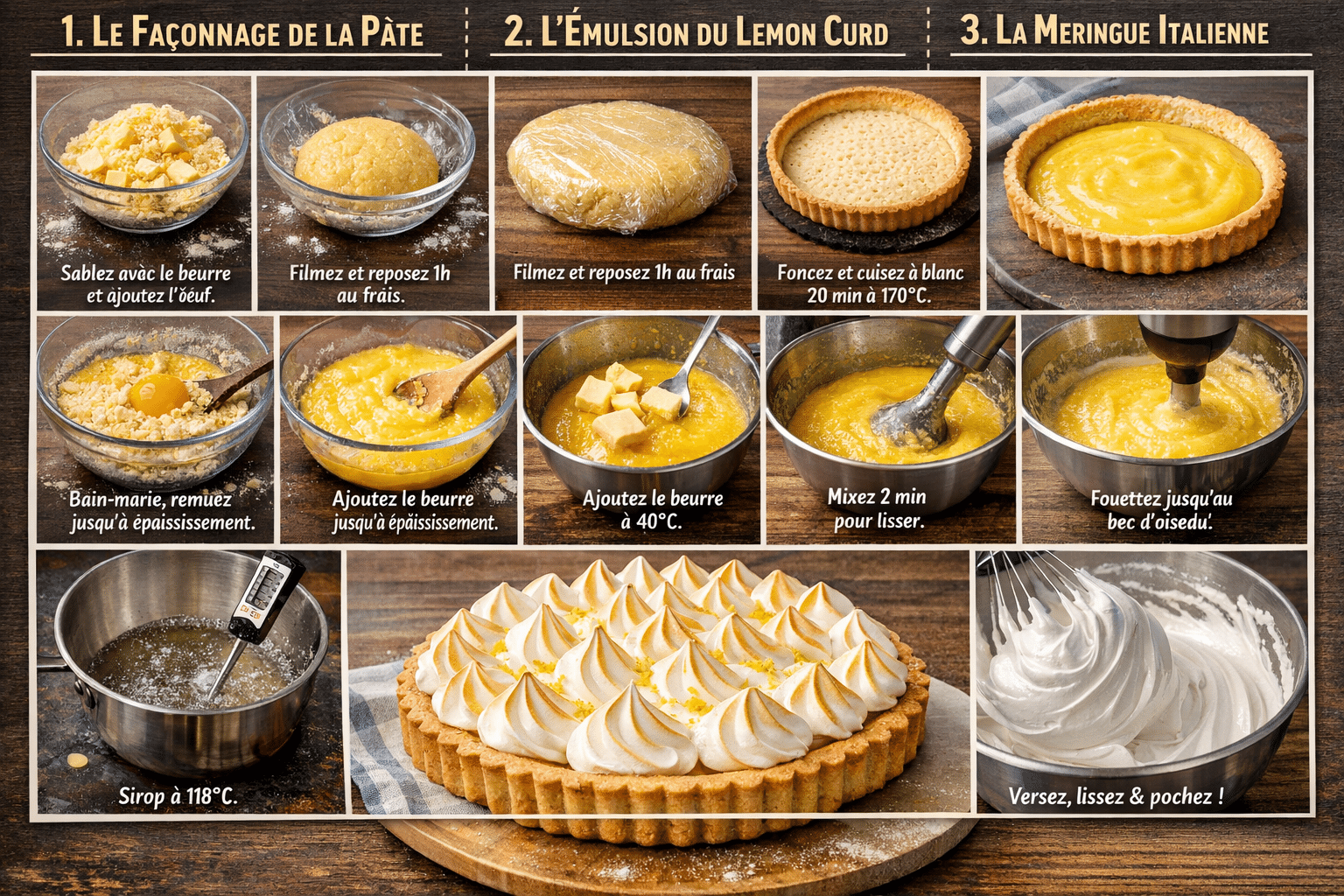 Étape par Étape: Tarte au Citron Meringuée "Signature"