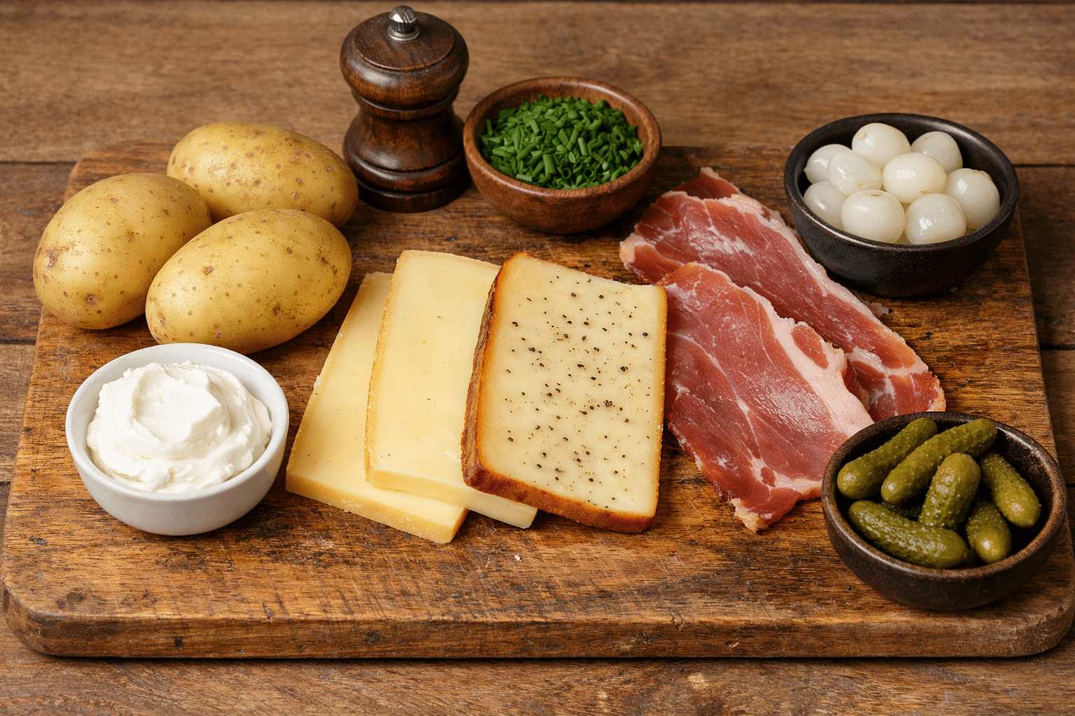 La Liste des Ingrédients : La Mini Raclette au Four (Façon Gratinée)