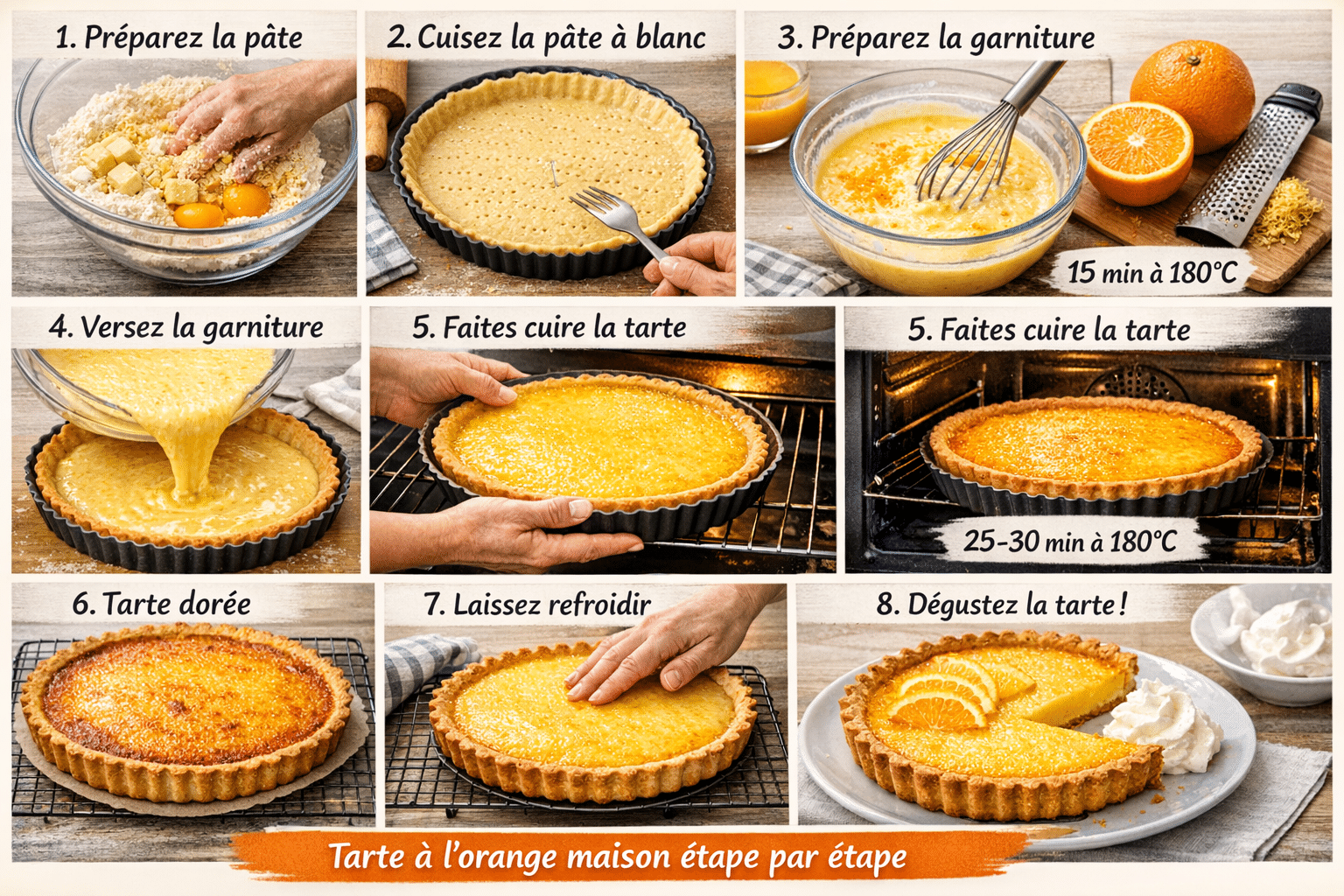 Étape par Étape: Tarte à l'Orange Facile : Le Secret de l'Agrume Solaire et Crémeux