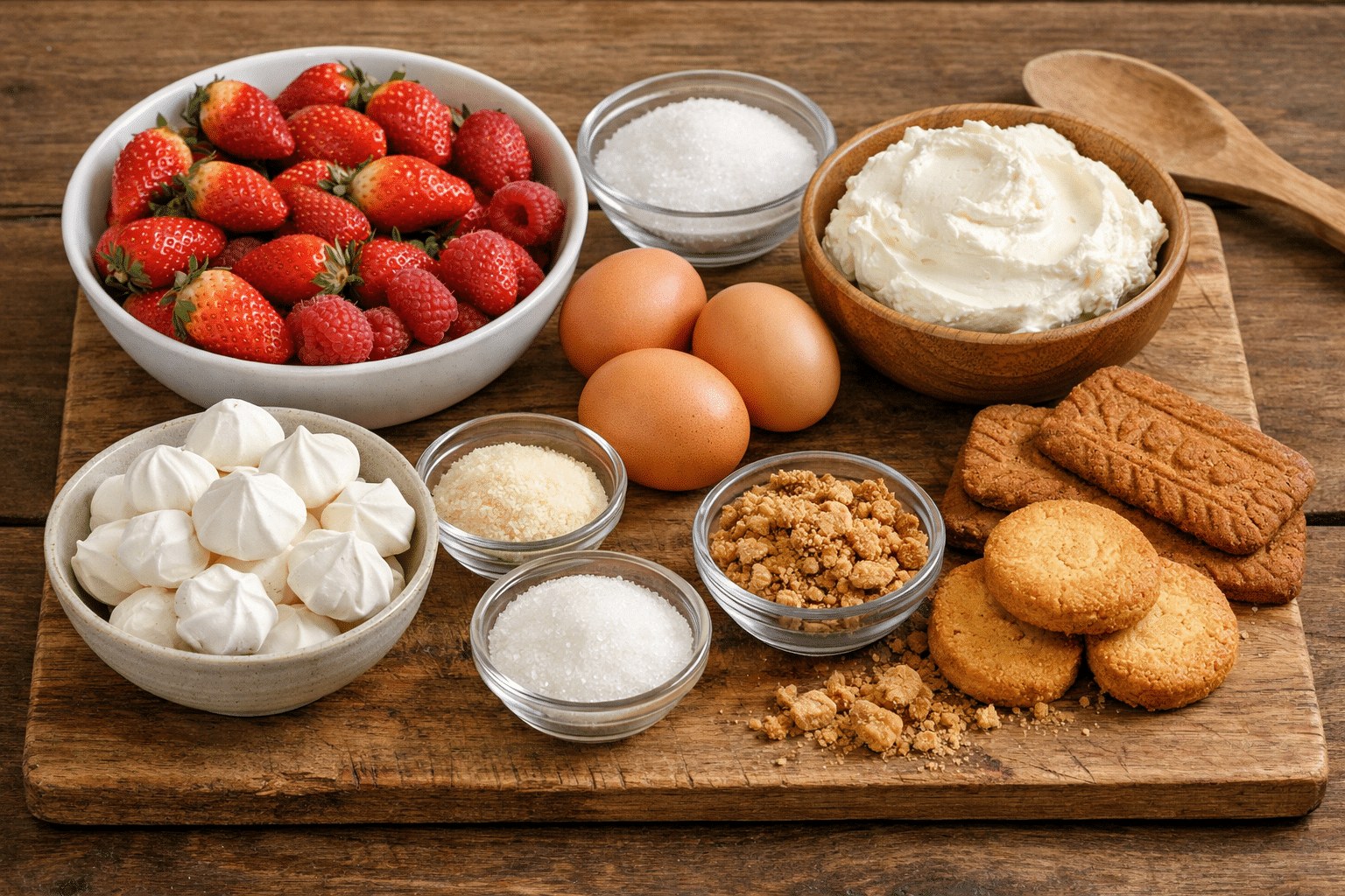 La Liste des Ingrédients :Verrines Fraises à la Crème de Mascarpone et Meringue La Liste des Ingrédients :Verrines Fraises à la Crème de Mascarpone et Meringue