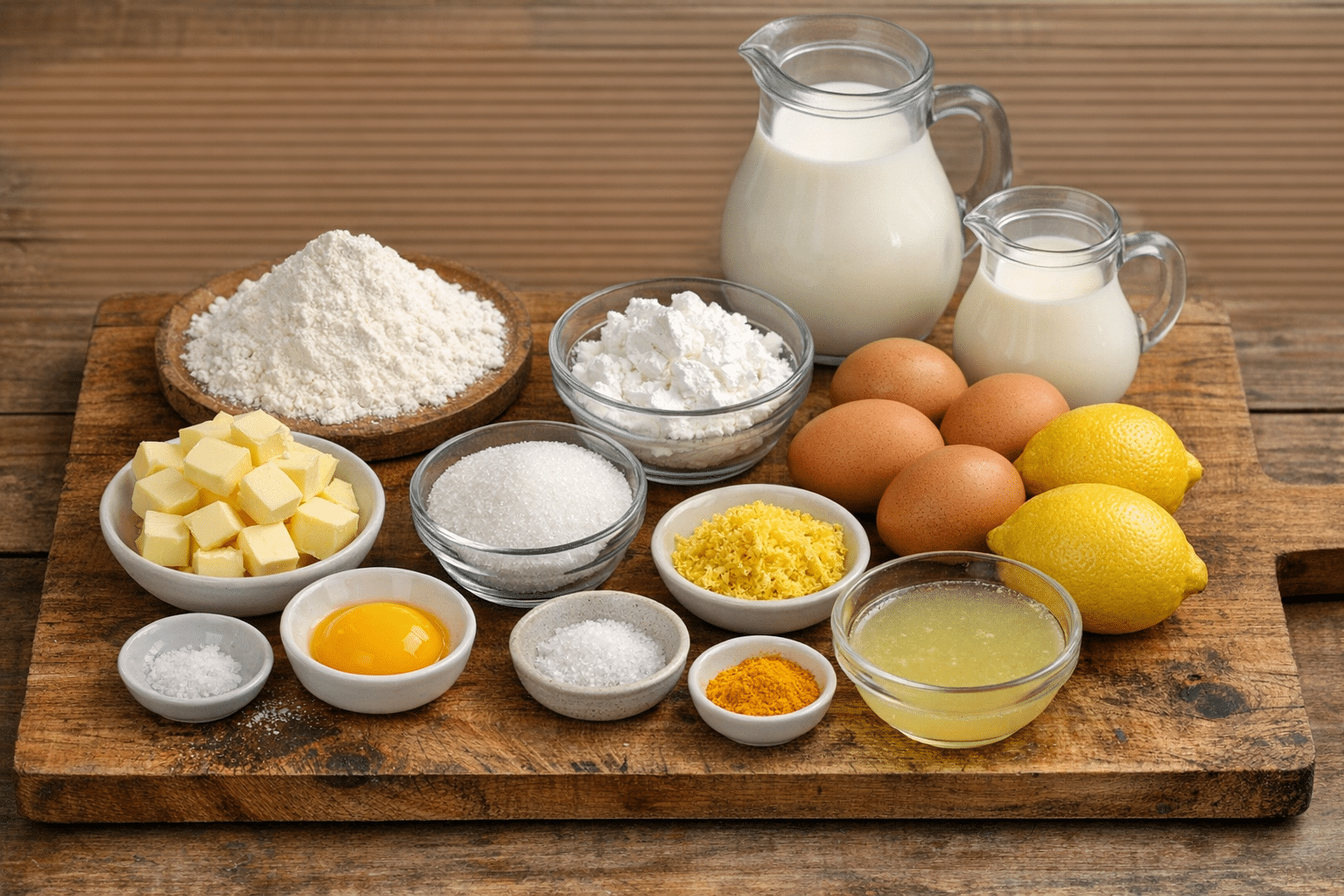 La Liste des Ingrédients : Flan au Citron De ma Grand-Mère