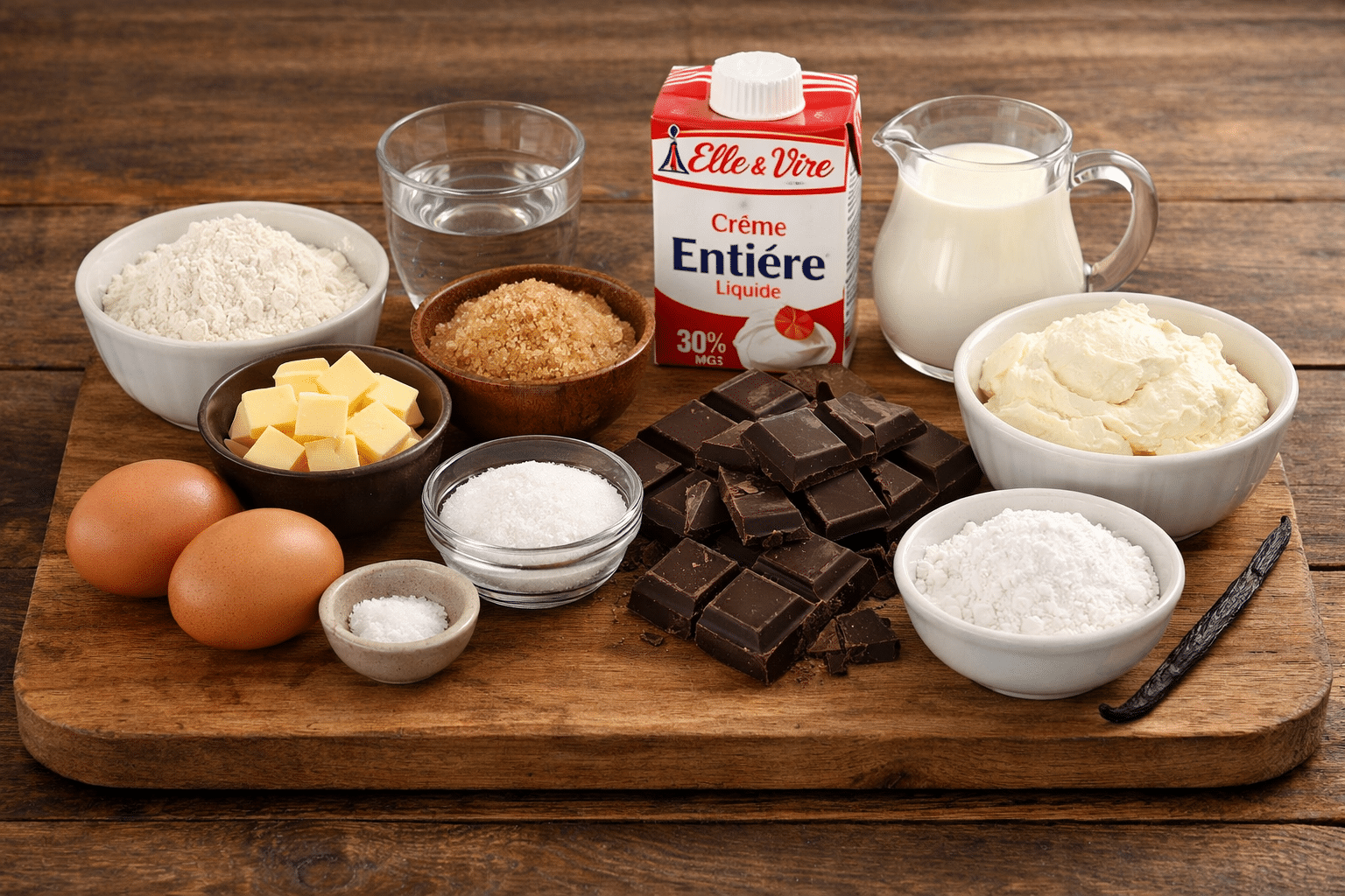 La Liste des Ingrédients : Choux à la Crème Chantilly Mascarpone et Chocolat La Liste des Ingrédients : Choux à la Crème Chantilly Mascarpone et Chocolat