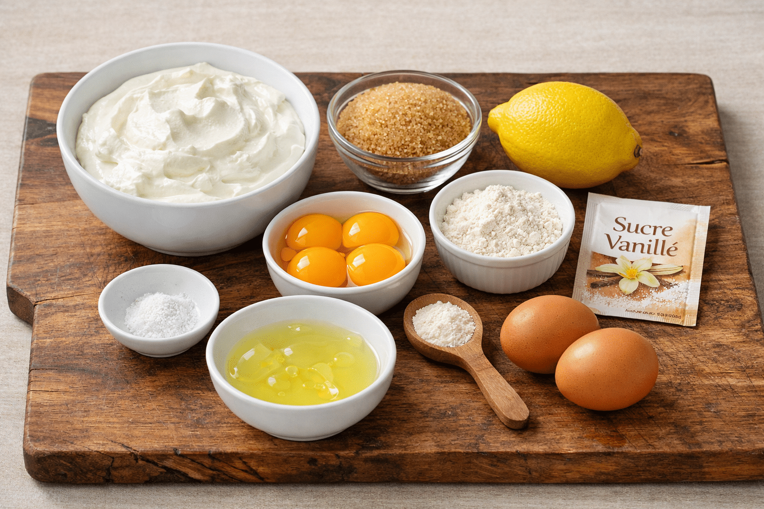 La Liste des Ingrédients : Gâteau Moelleux au Fromage Blanc : Le Secret d’un Nuage Fondant