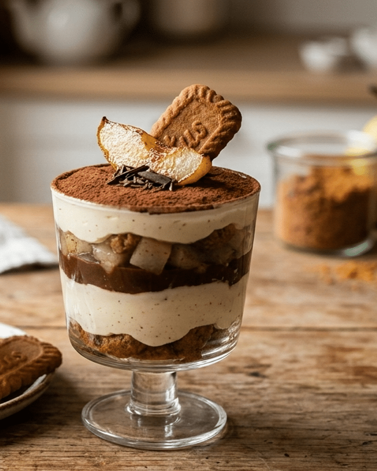 Tiramisu Chocolat, Poire et Spéculoos en Verrines : Le Secret du Trio Gourmand