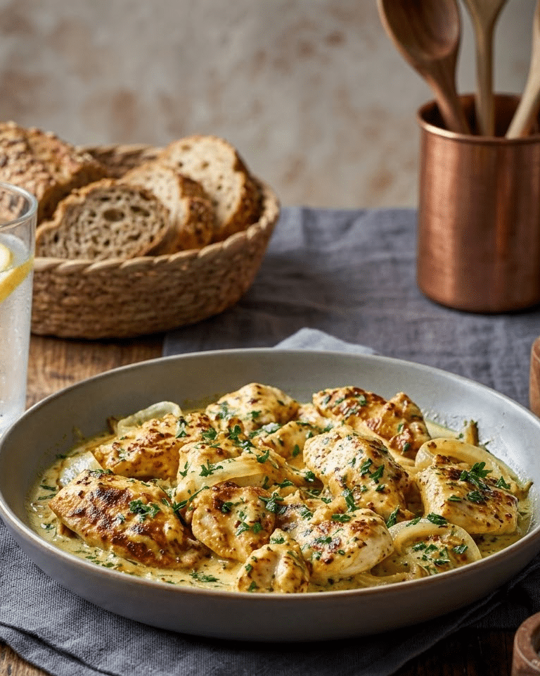 Poulet Minceur à la Moutarde et au Yaourt