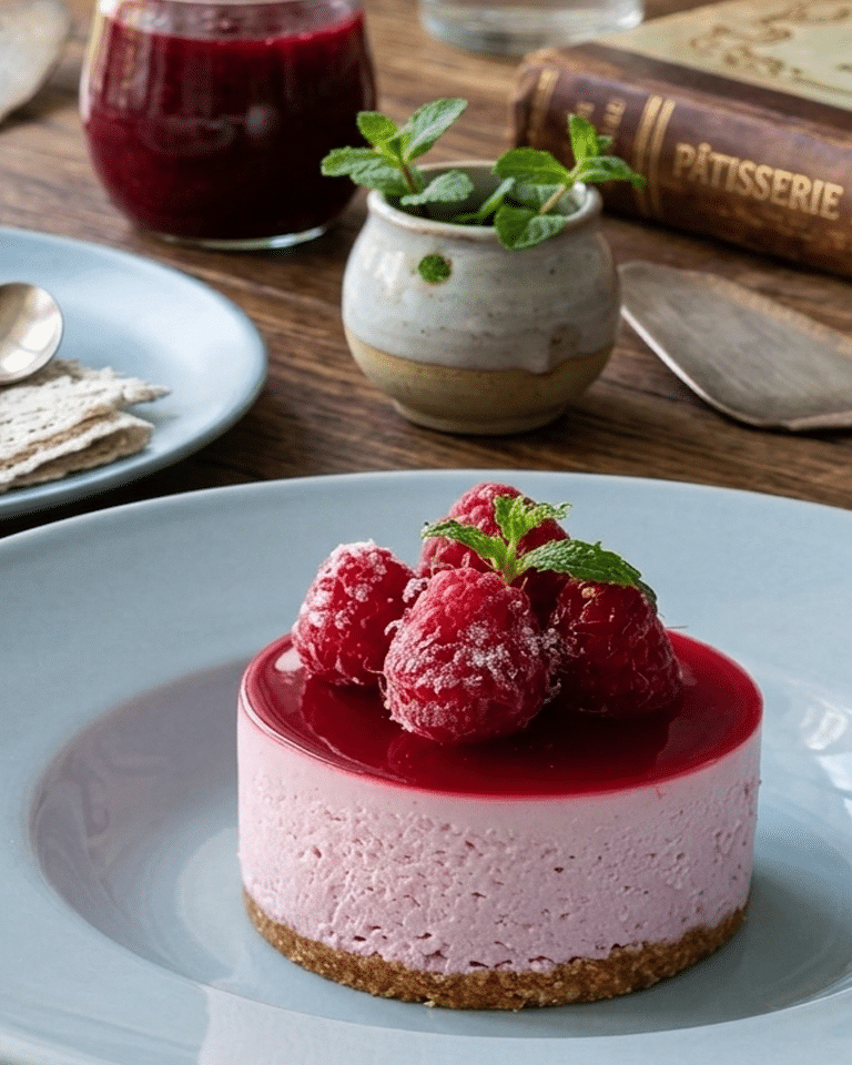 Mini Bavarois Framboise Sans Cuisson