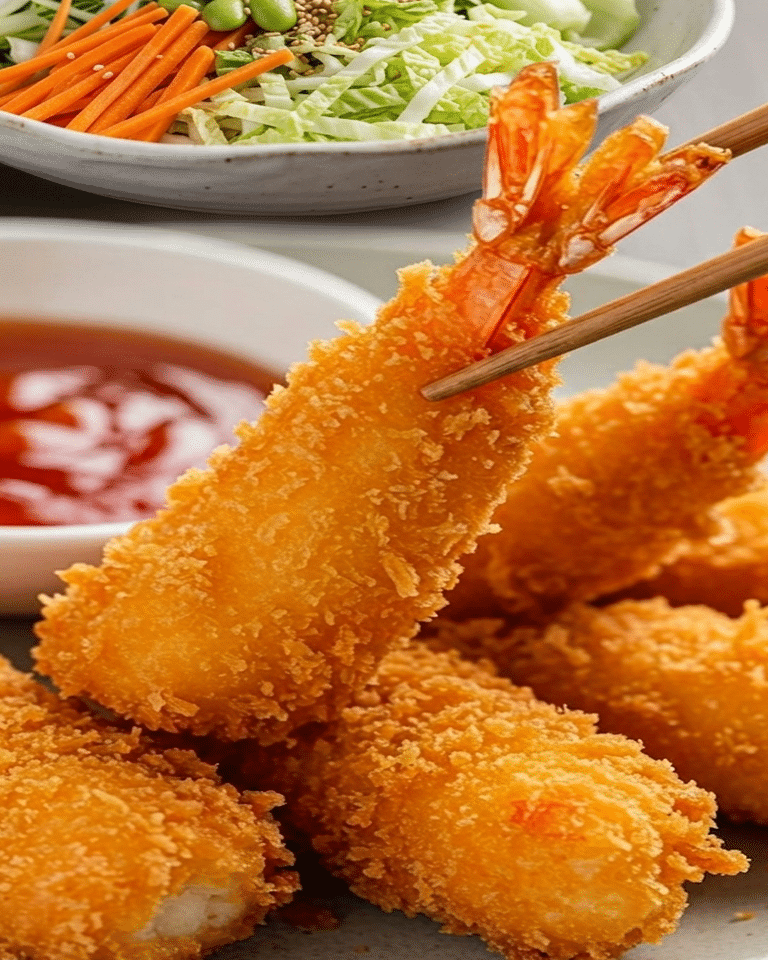 Beignets de Crevettes Croustillants au Panko