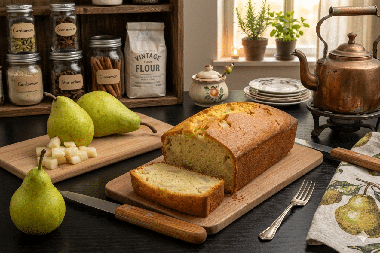 Cake moelleux aux poires