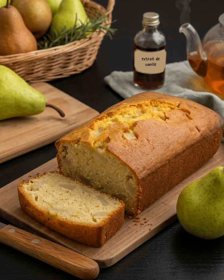 Cake moelleux aux poires Recette Facile