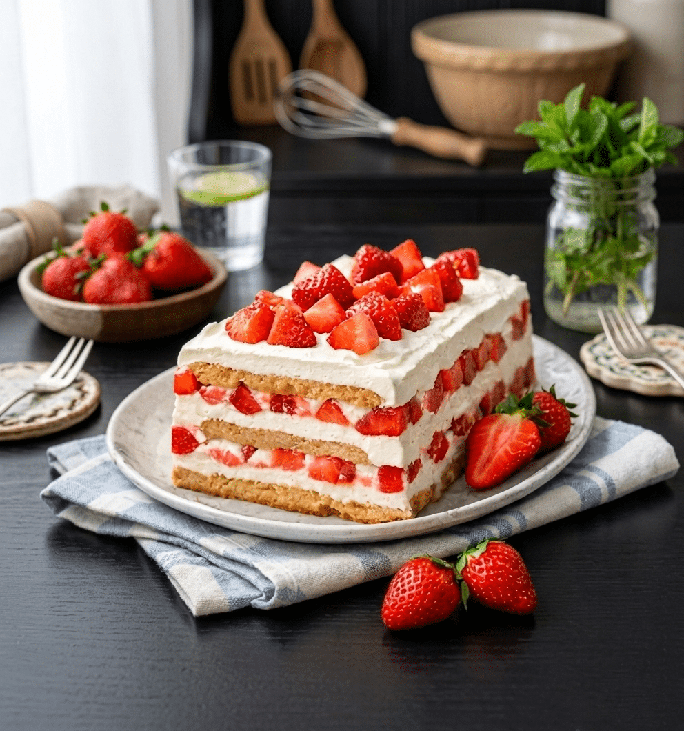 Terrine de Boudoirs aux Fraises Terrine de Boudoirs aux Fraises