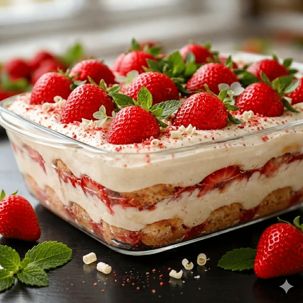 Recette Tiramisu aux Fraises Sans Cuisson : Le Nuage Fruitée de l’Été Recette Tiramisu aux Fraises Sans Cuisson : Le Nuage Fruitée de l’Été