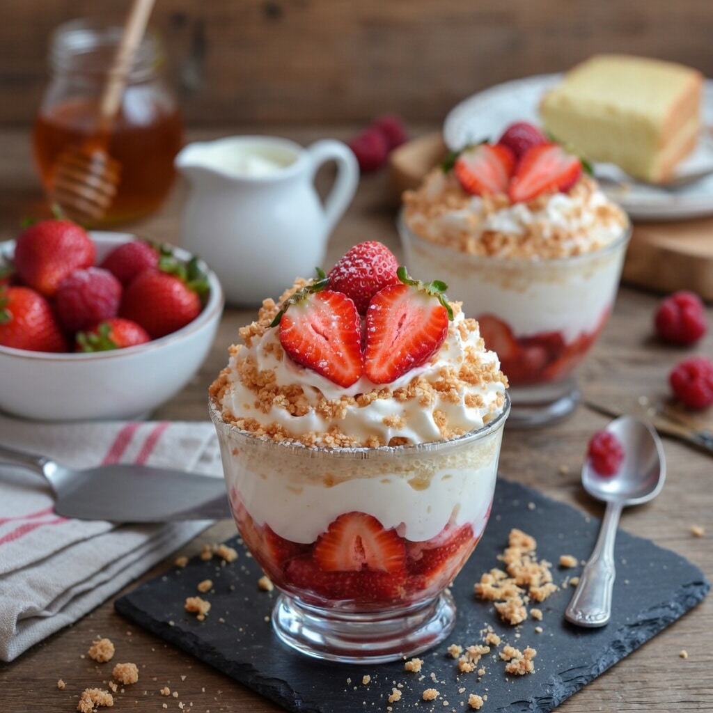 Verrines Fraises à la Crème de Mascarpone et Meringue : Le Sommet de la Gourmandise Estivale Verrines Fraises à la Crème de Mascarpone et Meringue : Le Sommet de la Gourmandise Estivale