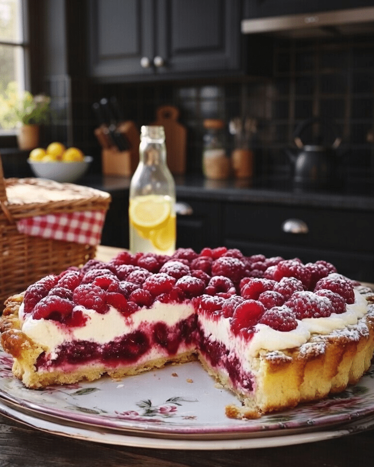 Tarte aux framboises et crème Mascarpone