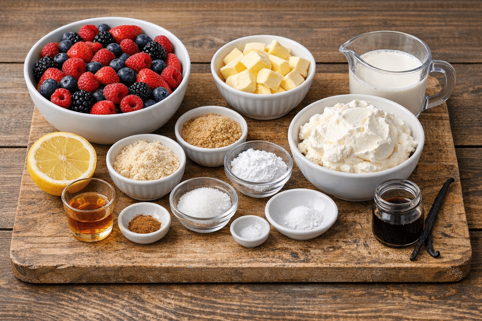 La Liste des Ingrédients : Verrines Crumble aux Fruits Rouges et Mascarpone